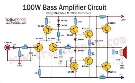 2N3055 Amplifier Circuit に対する画像結果