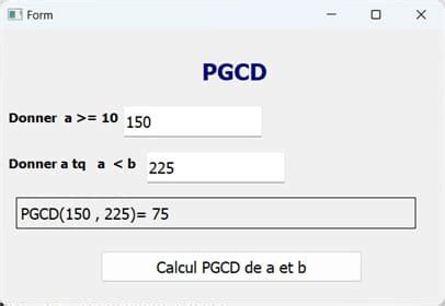 Toradh íomhá ar Pgcd Python
