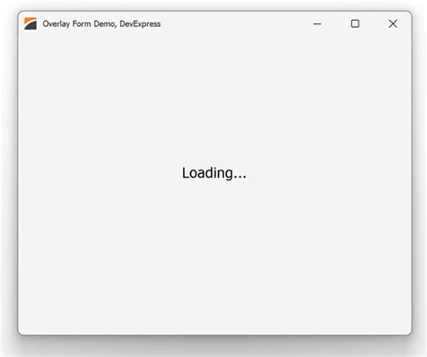 DevExpress Overlay Form に対する画像結果