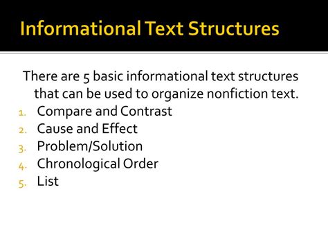 Image result for Informational Text Structures