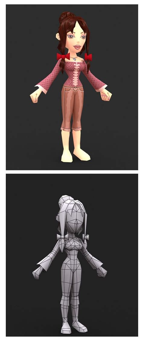 Low Poly Model に対する画像結果