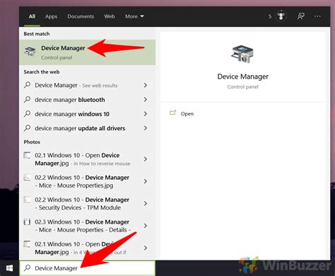 Toradh íomhá ar Device Manager Menu