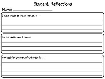 Student Standard Reflection Sheet に対する画像結果