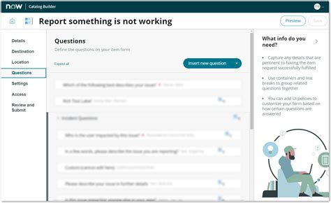 Image result for Question Types in ServiceNow Catalog
