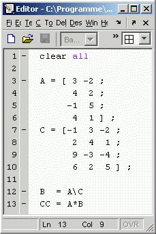 Toradh íomhá ar Matrix Division MATLAB