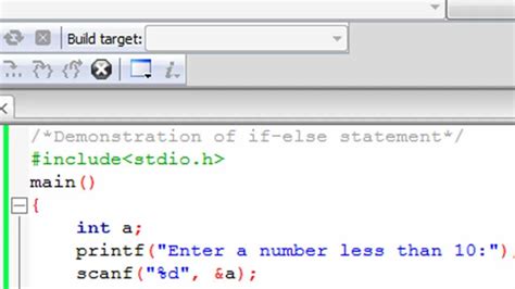 Toradh íomhá ar C Programming If Statement