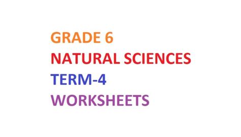 Image result for Grade 6 Worksheets Term 4