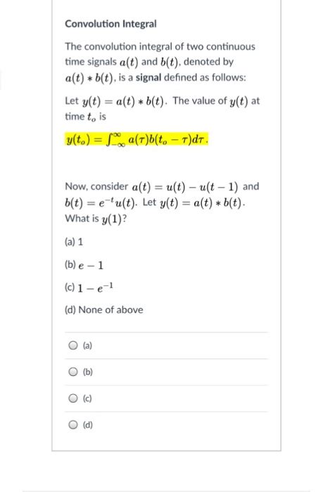 Image result for Steps to Do a Convolution Integral