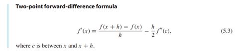 Afbeeldingsresultaten voor Formula of Numerical Differentiation Using Forward Difference Method