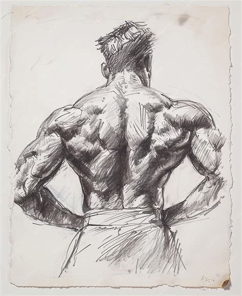 Résultat d’images pour Back Muscles Drawing Arms