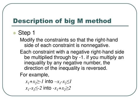 Image result for Big M Method Example