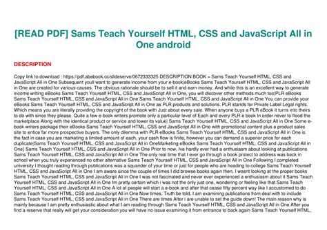 Image result for Teach Yourself HTML and CSS