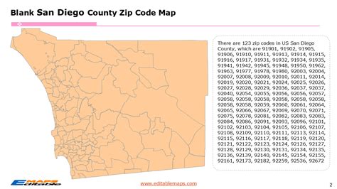 Image result for San Diego Zip Code Map