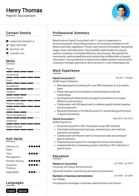 Image result for Payroll Specialist Resume Sample