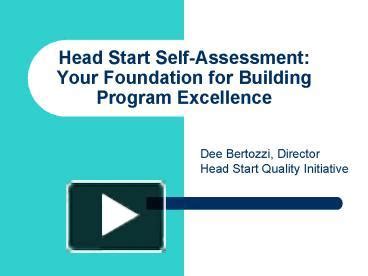 Image result for Self-Assessment Head Start Module