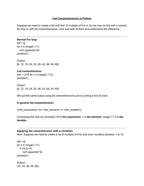Image result for Comprehension List Order Python