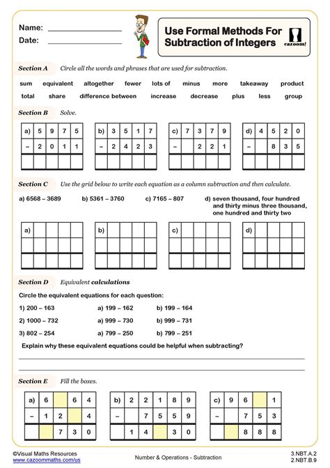 Image result for 4th Grade Math Worksheets with Answers