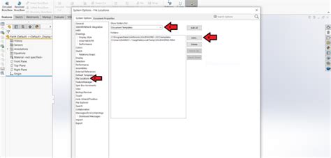 SolidWorks Template Setup ਲਈ ਪ੍ਰਤੀਬਿੰਬ ਨਤੀਜਾ
