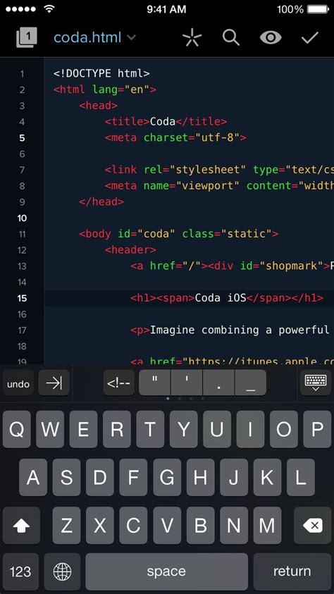Image result for iOS Code Editor