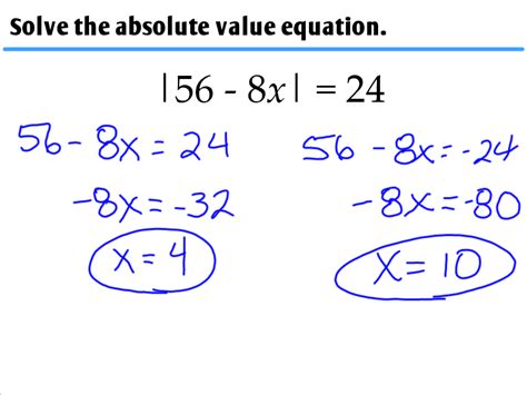 Image result for Solve Absolute Value Equations