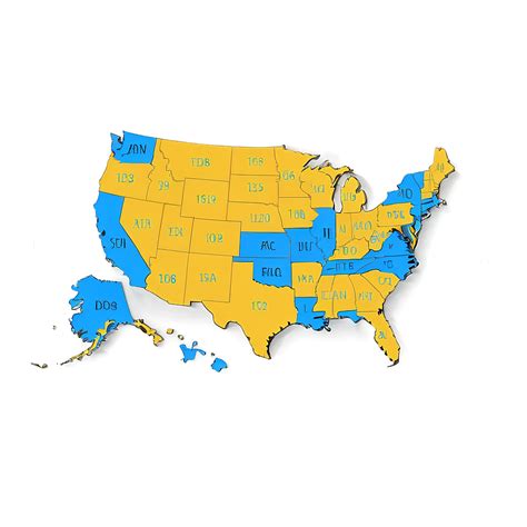 Image result for United States Area Code Map