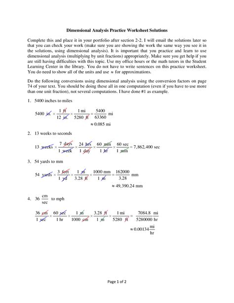 Image result for Dimensional Analysis Worksheet Answer Key