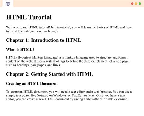 Simple Sample HTML File に対する画像結果