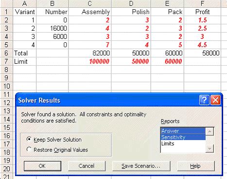 Examples of Excel Solver に対する画像結果