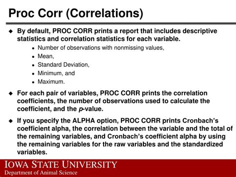 Image result for Proc Corr SAS Example