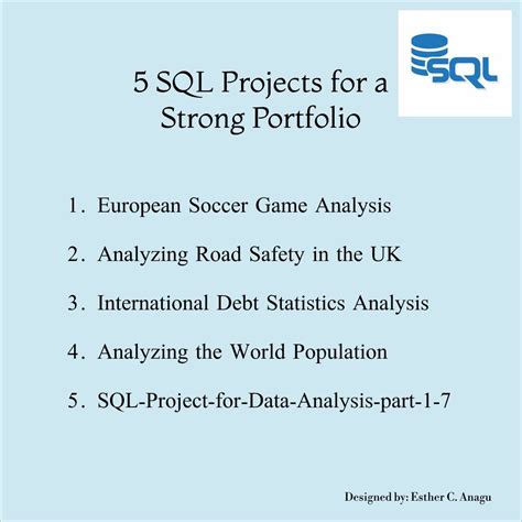 Data Analysis Portfolio SQL に対する画像結果