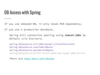 Image result for Spring Boot Code to Connect to DB