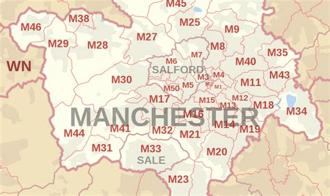 Manchester Postcode Map に対する画像結果