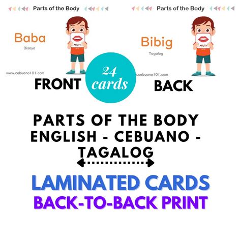 Image result for Tagalog Body Parts