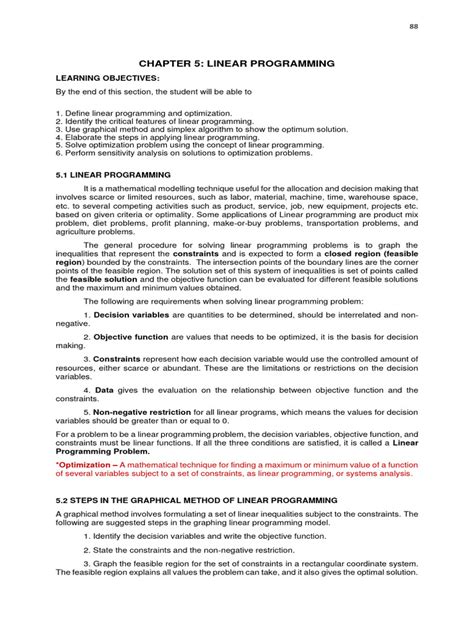 Image result for Linear Programming PDF