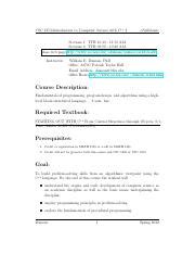 Image result for Intro to Computer Science Syllabus