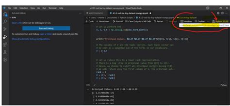Toradh íomhá ar Vscode Numpy Install