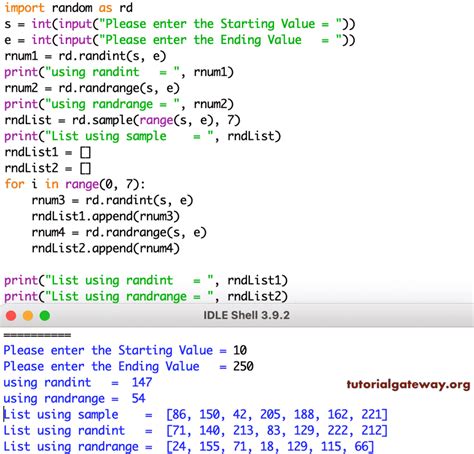 Random Number Code Python に対する画像結果