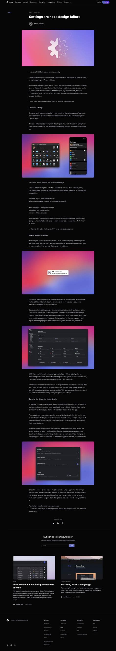 Subscribe Task Option in Linear App に対する画像結果