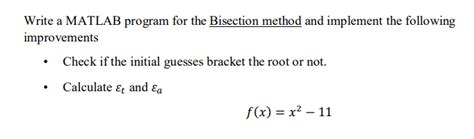 Image result for Write Bisection Method MATLAB