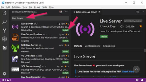 Toradh íomhá ar Go Live Shortcut Key in vs Code