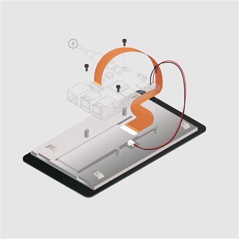 Image result for Raspberry Pi 7 Inch Touchscreen LCD Display Schematic/Diagram