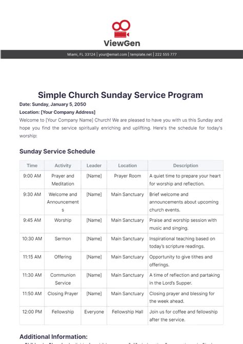 Image result for Program Outline for Service