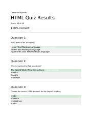 Image result for HTML Test Questions