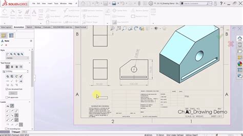 Toradh íomhá ar SolidWorks Drawing Icon