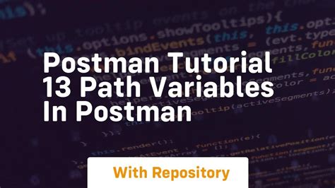 Toradh íomhá ar Postman Path Variable