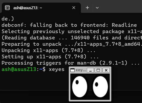 Toradh íomhá ar WSL2 GUI Manager