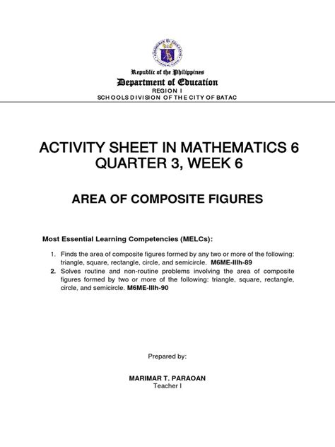 Image result for Math 6 Quarter 3 Module 2