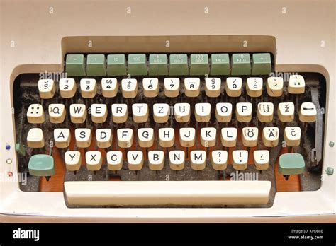 Vintage Typewriter Keyboard Letters High Resolution Stock Photography ...