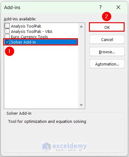 Image result for Solver Add-Ins