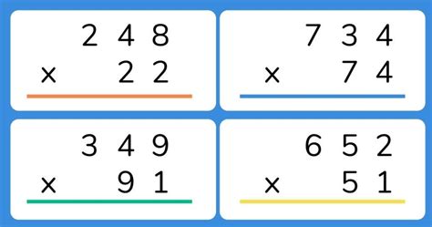 Image result for Standard Algorithm Multiplication Steps